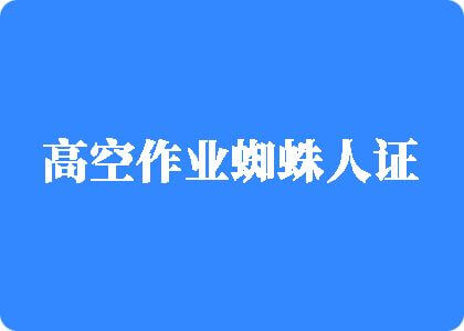 快来草逼网站高空作业蜘蛛人证